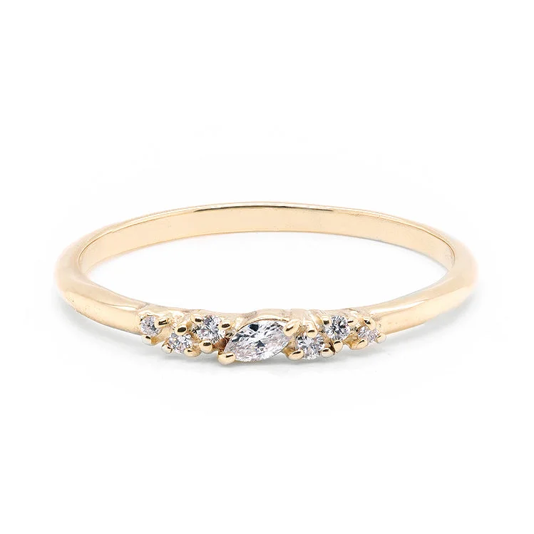 Channel - Set Women's Diamond Rings with Diamonds Securely Held in a Metal Groove for DurabilityMarquise Cluster II | diamond Channel - Set Women's Diamond Rings with Diamonds Securely Held in a Metal Groove for DurabilityMarquise Cluster II | diamond