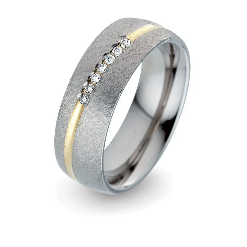 Black Titanium Rings with a Matte Coating for a Sleek Look52031-02 TeNo Titanium Ring