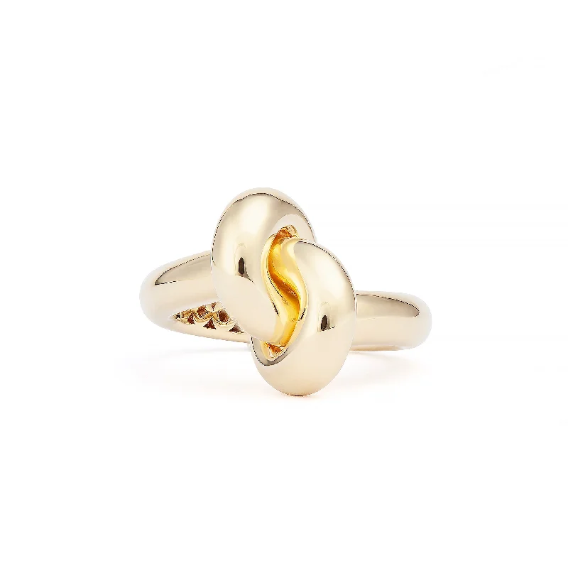 Adjustable Ring Sizes for Women's Rings in Stainless SteelLegacy Knot Medium (Loose) 18K Gold Ring Adjustable Ring Sizes for Women's Rings in Stainless SteelLegacy Knot Medium (Loose) 18K Gold Ring