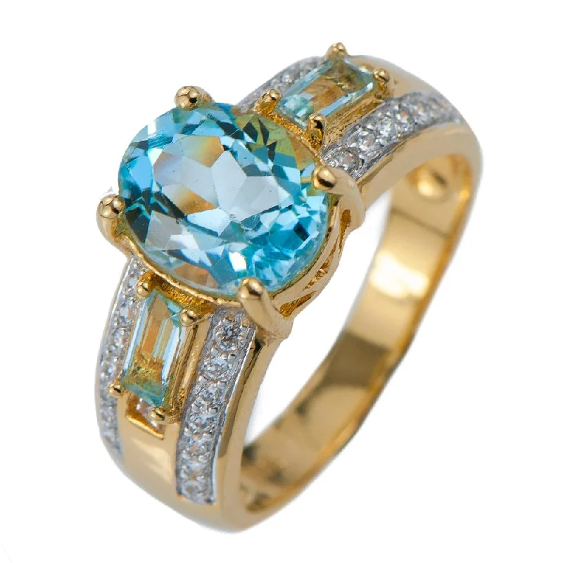 Women's Rings with Birthstones for a Personalized TouchAlibi Topaz Ring
