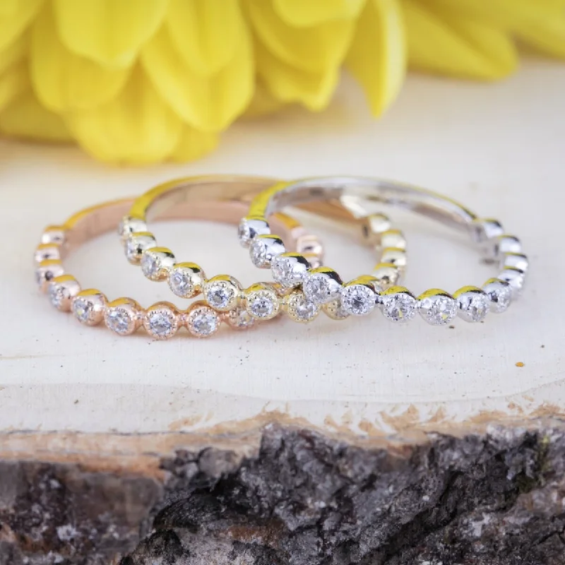 Cushion - Cut Women's Diamond Rings in Platinum with a Soft and Romantic AppearanceAuriya 10k Gold 1/6ctw Petite Ultra-thin Stackable Diamond Wedding Band Cushion - Cut Women's Diamond Rings in Platinum with a Soft and Romantic AppearanceAuriya 10k Gold 1/6ctw Petite Ultra-thin Stackable Diamond Wedding Band