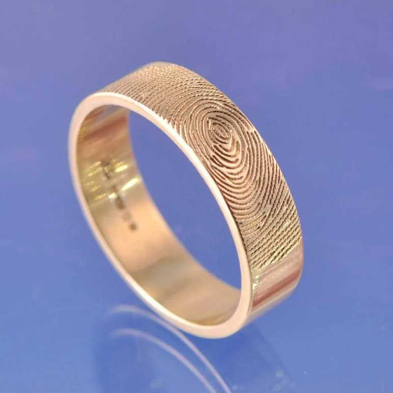 Leaf - shaped double finger rings for a nature - inspired aestheticFingerprint Ring - 18k Gold Leaf - shaped double finger rings for a nature - inspired aestheticFingerprint Ring - 18k Gold