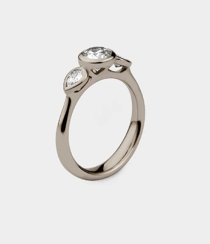 Oval - cut diamond anniversary rings for a unique shapeAngel 1/2 Carat Three Stone Engagement Ring Oval - cut diamond anniversary rings for a unique shapeAngel 1/2 Carat Three Stone Engagement Ring