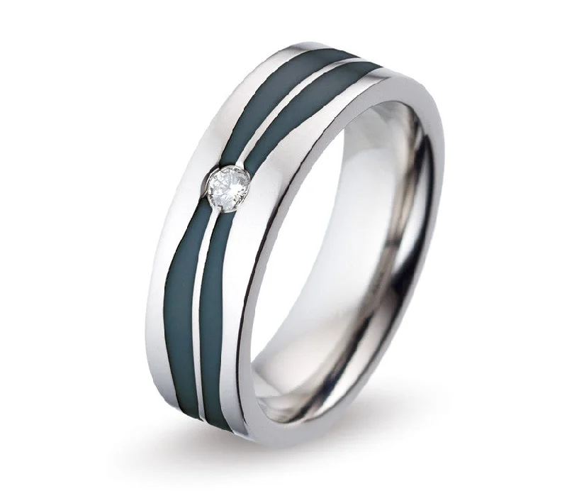 Hypoallergenic Titanium Rings for Sensitive Skin52396-06 TeNo Titanium Rings