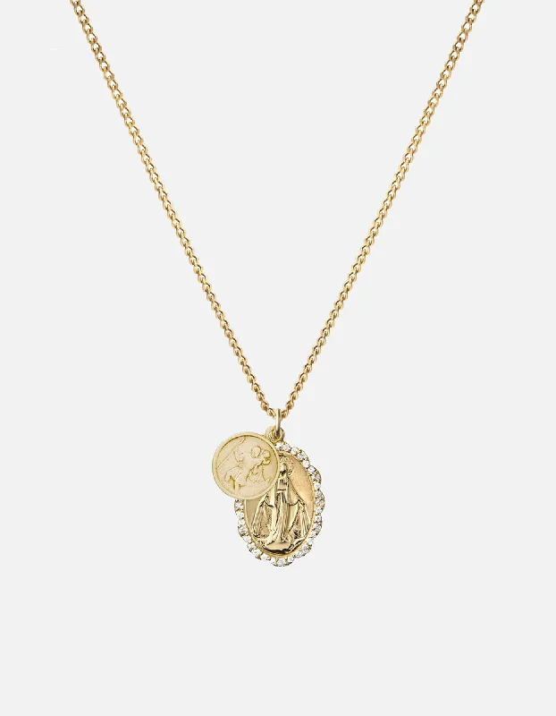 Floral - Patterned Women's Rings in 18K Yellow Gold for a Feminine LookMini Saints Necklace, Gold Vermeil/Sapphire Floral - Patterned Women's Rings in 18K Yellow Gold for a Feminine LookMini Saints Necklace, Gold Vermeil/Sapphire