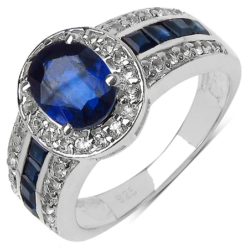 Interlocking Band Women's Rings in White Gold for a Modern DesignKyanite Ring