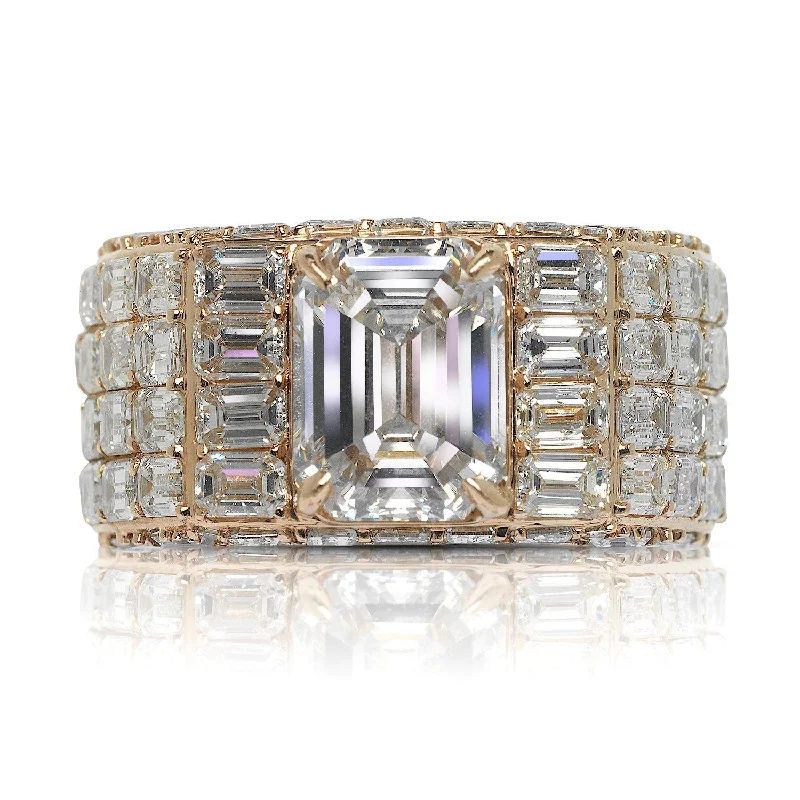Pear - Shaped Women's Diamond Rings in Yellow Gold with a Single - Diamond Pendant LookKHAL 20 CARAT MEN’S DIAMOND CHANDELIER RING 14K YELLOW GOLD 4 CT EMERALD CUT H COLOR INTERNALLY FLAWLESS CLARITY GIA CERTIFIED BY MIKE NEKTA Pear - Shaped Women's Diamond Rings in Yellow Gold with a Single - Diamond Pendant LookKHAL 20 CARAT MEN’S DIAMOND CHANDELIER RING 14K YELLOW GOLD 4 CT EMERALD CUT H COLOR INTERNALLY FLAWLESS CLARITY GIA CERTIFIED BY MIKE NEKTA