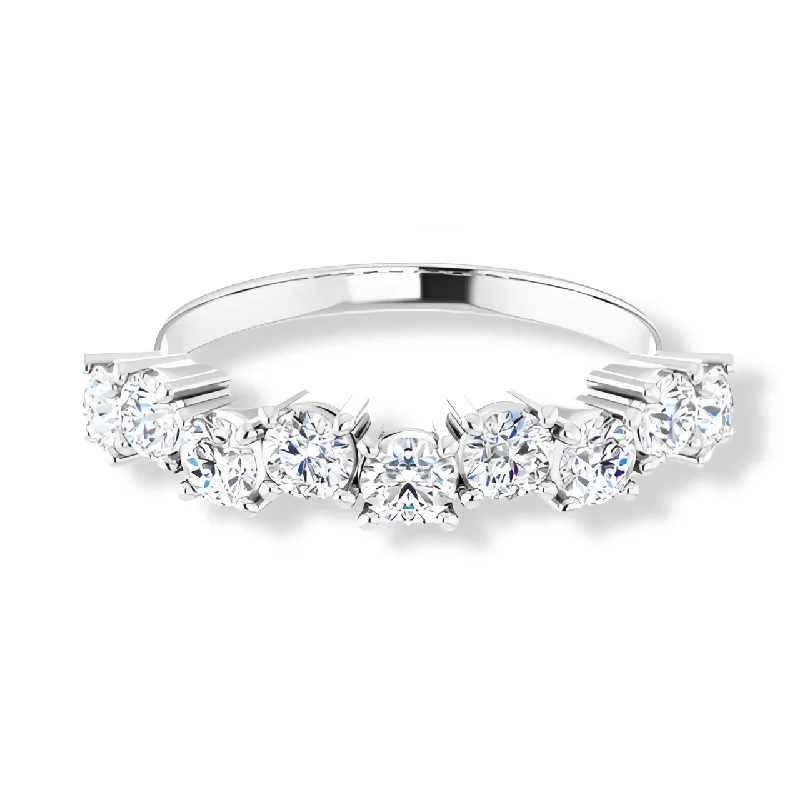 Anniversary rings with a diamond - and - garnet combinationNine Stone Round Diamond Anniversary Band Anniversary rings with a diamond - and - garnet combinationNine Stone Round Diamond Anniversary Band