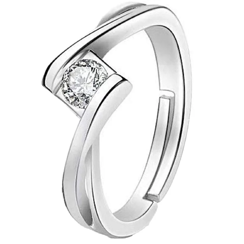 Topaz double finger rings in various shadesValentine Gift Proposal Finger Ring
