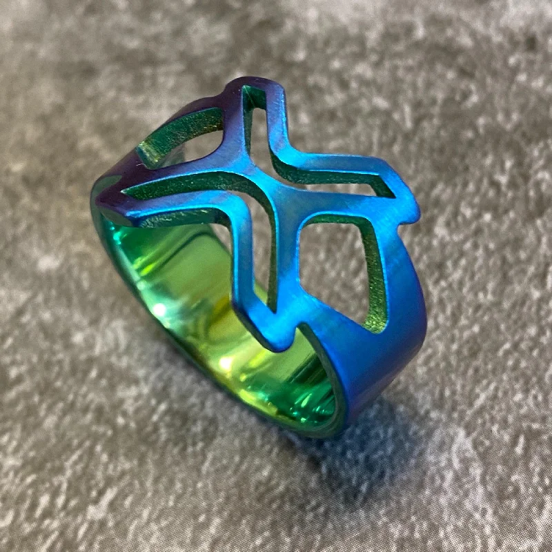 Titanium Rings with a Vintage - Style Filigree and Rhinestone DesignTitanium XRP Ring Titanium Rings with a Vintage - Style Filigree and Rhinestone DesignTitanium XRP Ring