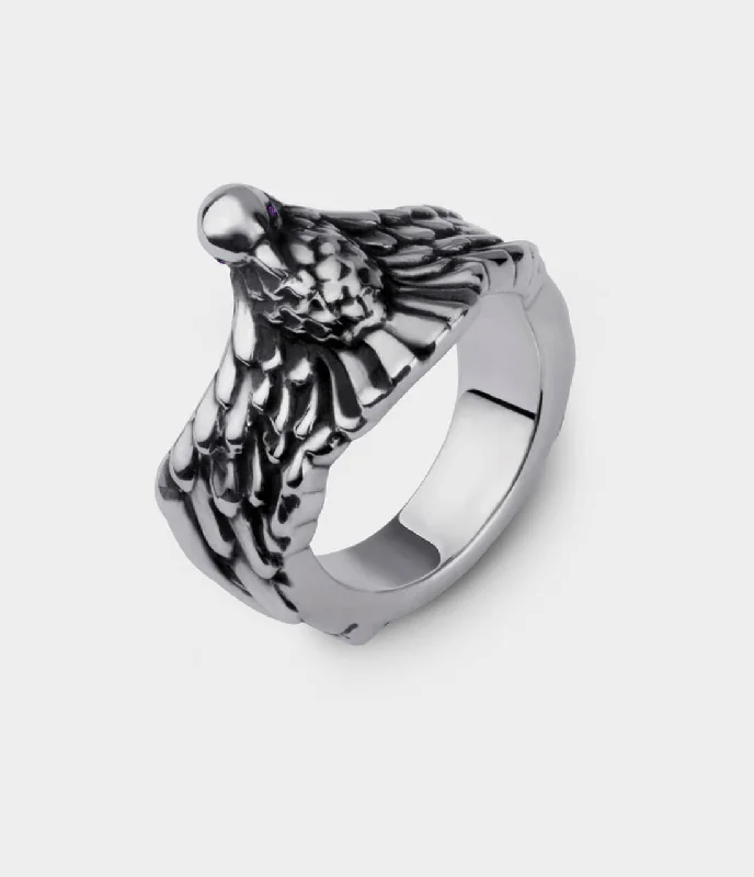Oval - cut diamond anniversary rings for a unique shapePhoenix Ring