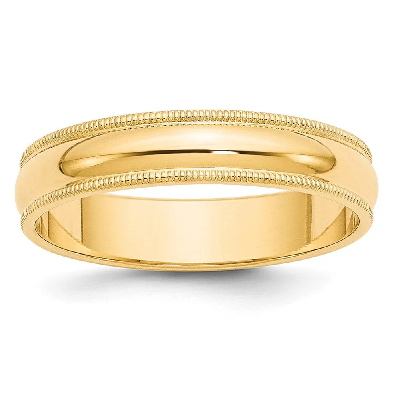 Men's cross - shaped rings for a religious statement14k Yellow Gold 5mm Milgrain Half Round Wedding Band Size 4 Men's cross - shaped rings for a religious statement14k Yellow Gold 5mm Milgrain Half Round Wedding Band Size 4