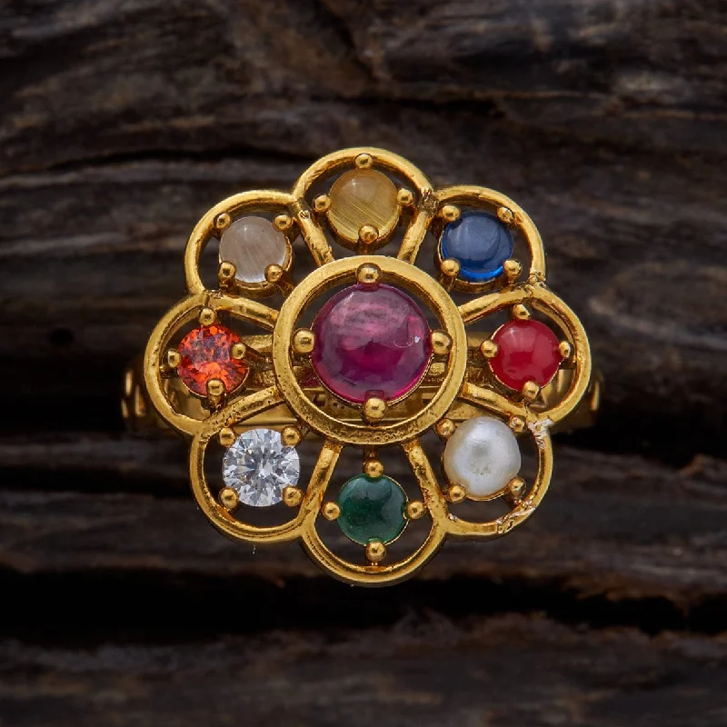 Everyday - wear double finger rings in simple designsAntique Finger Ring 153776