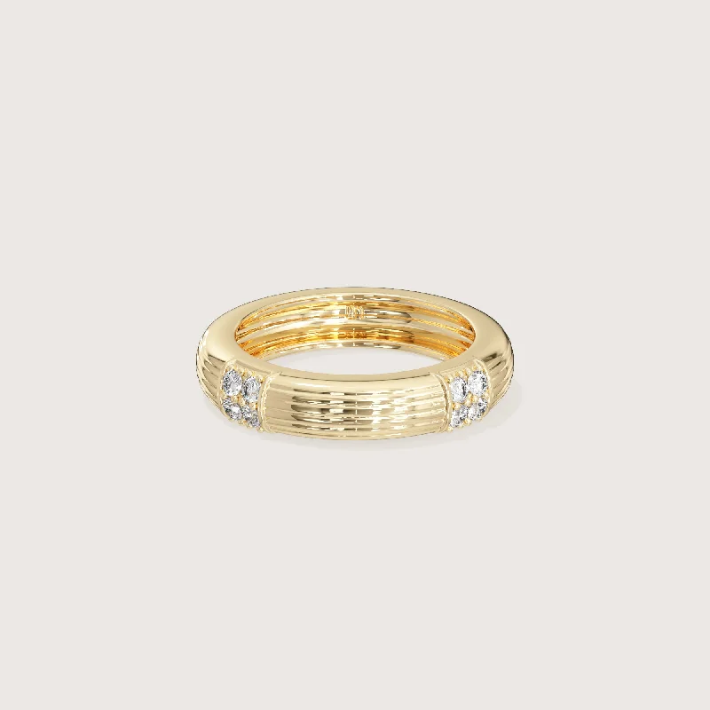Engagement - Inspired Women's Rings with a Halo of Small DiamondsHorizontal Serpentine Cluster Ring Engagement - Inspired Women's Rings with a Halo of Small DiamondsHorizontal Serpentine Cluster Ring
