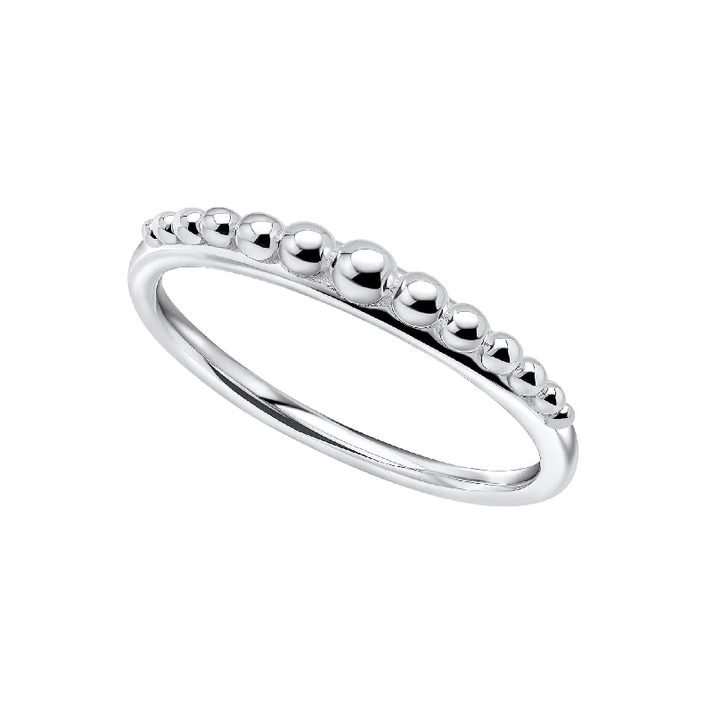 Fashion Rings with Initial Charms in Silver - Plated Metal for a Custom AccessoryBeginnings Sterling Silver Ring R3902 Fashion Rings with Initial Charms in Silver - Plated Metal for a Custom AccessoryBeginnings Sterling Silver Ring R3902