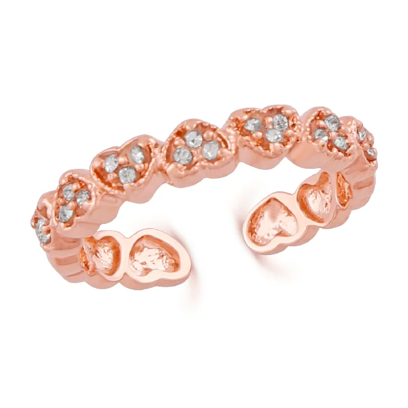 Handmade double finger rings with artisanal qualityHeart Link Adjustable Finger Ring Handmade double finger rings with artisanal qualityHeart Link Adjustable Finger Ring