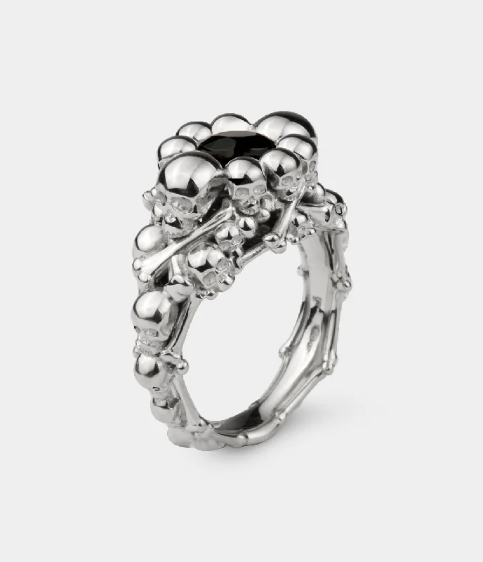 Ruby anniversary rings symbolizing love and passionCatacomb Skull & Bones Ring