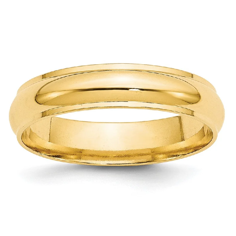Men's sapphire - set rings for a royal blue hue14k Yellow Gold 5mm Half Round with Edge Wedding Band Size 4 Men's sapphire - set rings for a royal blue hue14k Yellow Gold 5mm Half Round with Edge Wedding Band Size 4