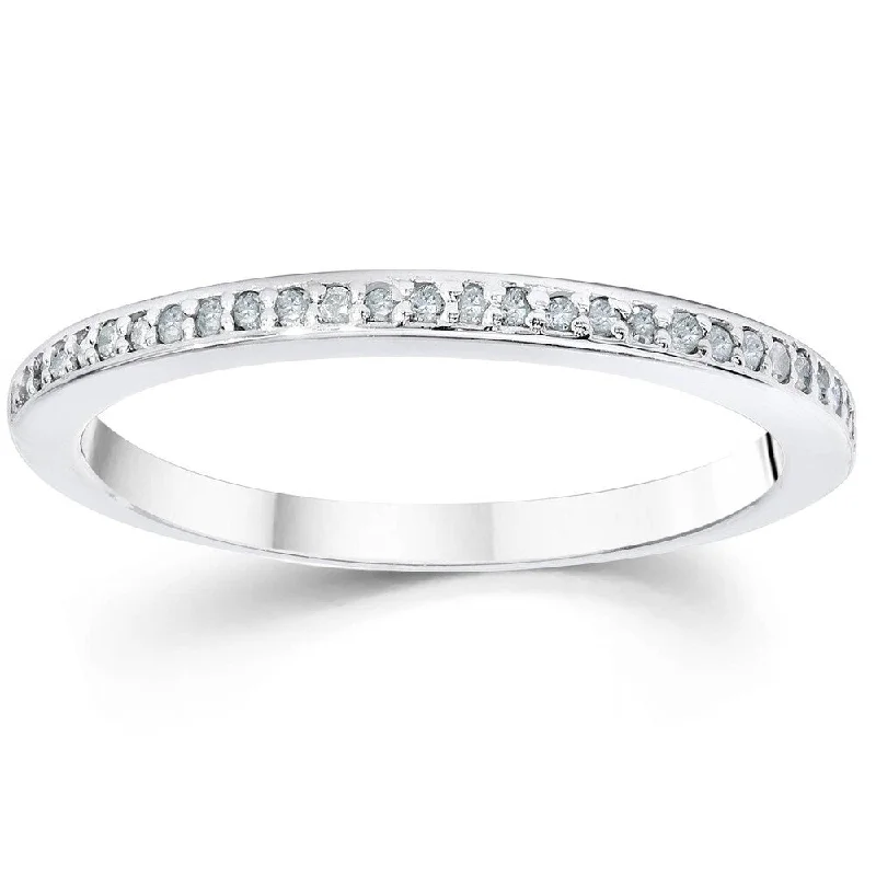 Adjustable Women's Diamond Rings with a Flexible Band for a Comfortable and Custom FitPompeii3 14k White Gold 1/10 ct TDW Diamond Wedding Womens Stackable Anniversary Band Adjustable Women's Diamond Rings with a Flexible Band for a Comfortable and Custom FitPompeii3 14k White Gold 1/10 ct TDW Diamond Wedding Womens Stackable Anniversary Band