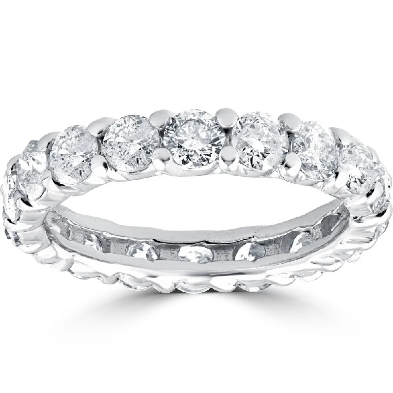 Adjustable Women's Diamond Rings with a Flexible Band for a Comfortable and Custom Fit14k White Gold 3 1/2 cttdw Diamond Eternity Wedding Ring U Prong (J-K,I2-I3) Adjustable Women's Diamond Rings with a Flexible Band for a Comfortable and Custom Fit14k White Gold 3 1/2 cttdw Diamond Eternity Wedding Ring U Prong (J-K,I2-I3)