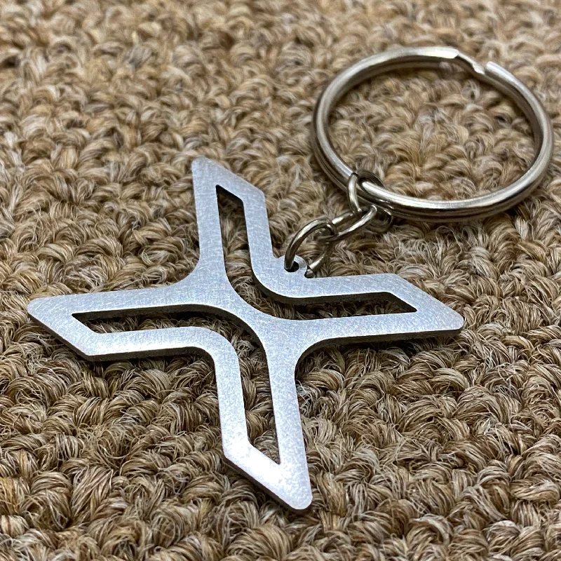 Antique - Look Titanium Rings with an Aged Patina FinishTitanium XRP Keychain Variant 3 Antique - Look Titanium Rings with an Aged Patina FinishTitanium XRP Keychain Variant 3