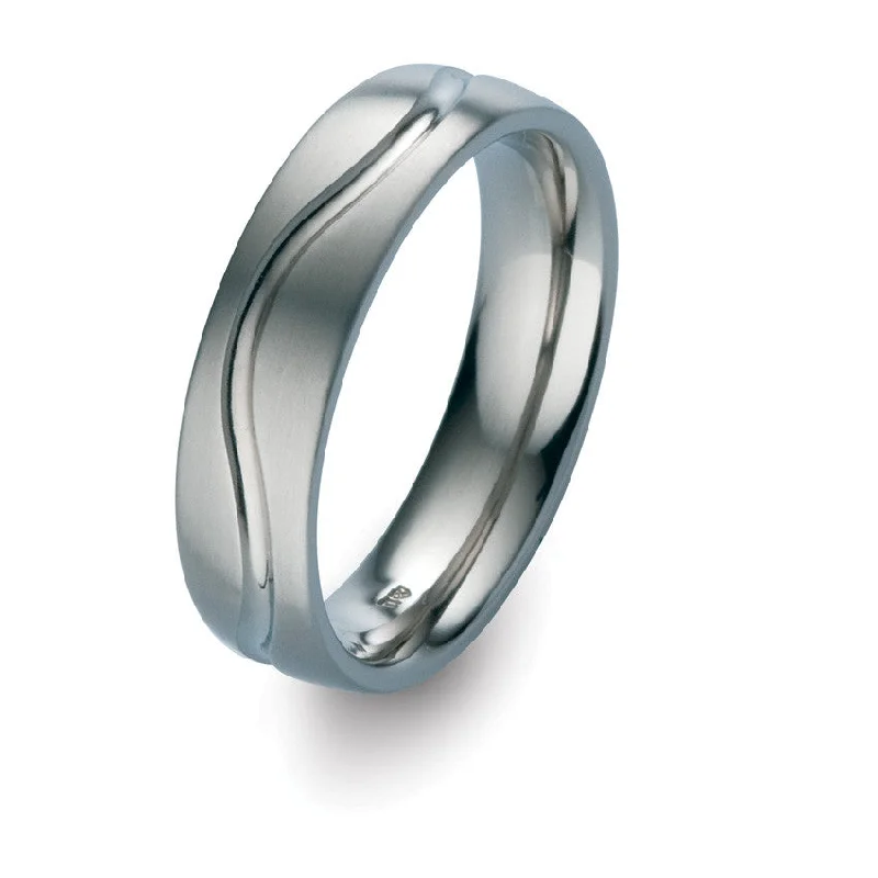 Titanium Rings with a Frosted - Finish Surface for a Modern Aesthetic51744-01 TeNo Titanium Ring Titanium Rings with a Frosted - Finish Surface for a Modern Aesthetic51744-01 TeNo Titanium Ring
