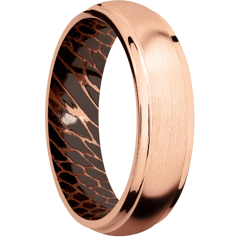 Men's amethyst - filled rings for a purple elegance14K Rose Gold + Satin , Polish Finish + Superconductor Noir Men's amethyst - filled rings for a purple elegance14K Rose Gold + Satin , Polish Finish + Superconductor Noir