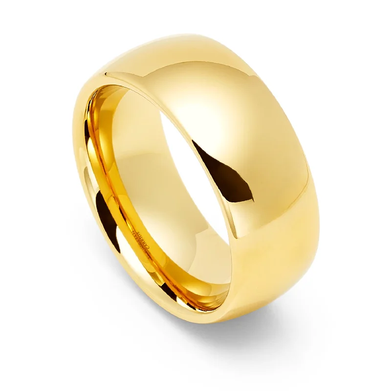 Tennis - Style Women's Rings with a Row of Round Diamonds in Platinum9mm - 14k Yellow Gold Tungsten Wedding Band, High Polish Dome Shape, Anniversary Ring Tennis - Style Women's Rings with a Row of Round Diamonds in Platinum9mm - 14k Yellow Gold Tungsten Wedding Band, High Polish Dome Shape, Anniversary Ring