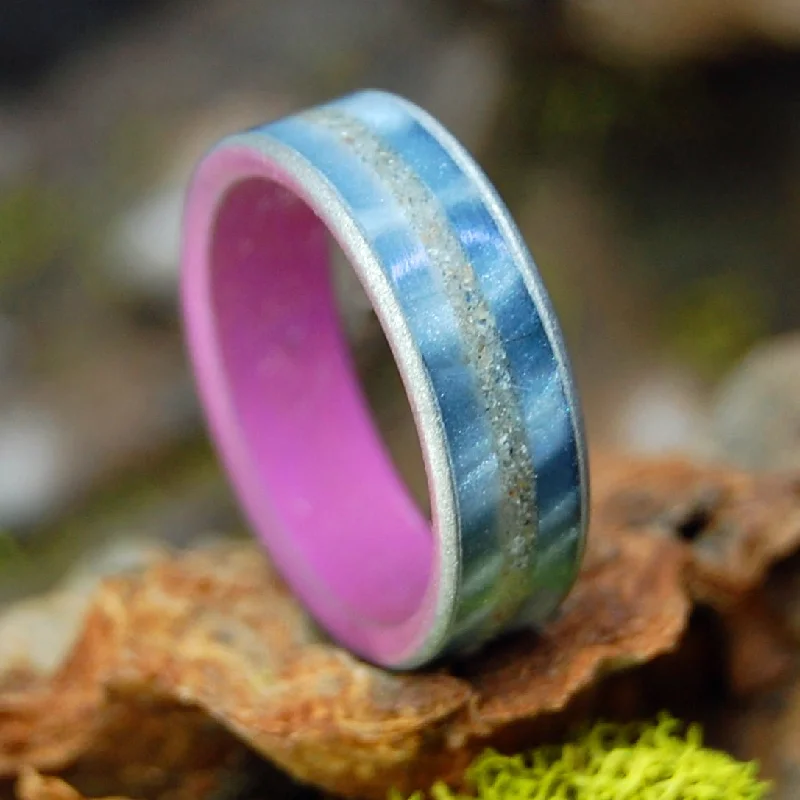 Women's Rings with Hidden Compartments for Secret KeepsakesAll The Beach Paths | Men's Beach Sand, Marbled Resin & Titanium Wedding Ring Women's Rings with Hidden Compartments for Secret KeepsakesAll The Beach Paths | Men's Beach Sand, Marbled Resin & Titanium Wedding Ring