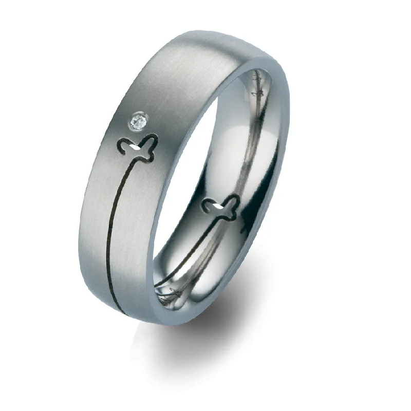 Titanium Rings with a Compass - Inlaid Center for Adventurers51858-02 TeNo Titanium Ring Titanium Rings with a Compass - Inlaid Center for Adventurers51858-02 TeNo Titanium Ring