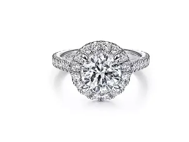 Men's Ruby Engagement Rings in Rose Gold with a Solitaire Design for a Romantic Gesture14K White Gold 1.29cttw G-H SI2 Round Halo Diamond Semi-Mount Ring Sz 6.5 by Gabriel Men's Ruby Engagement Rings in Rose Gold with a Solitaire Design for a Romantic Gesture14K White Gold 1.29cttw G-H SI2 Round Halo Diamond Semi-Mount Ring Sz 6.5 by Gabriel