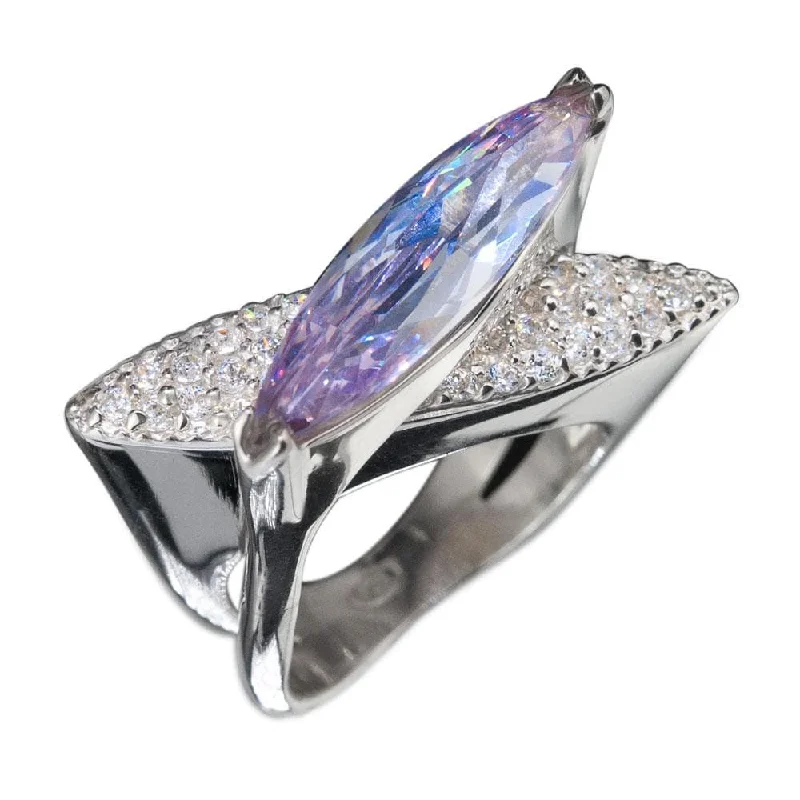 Magnetic Clasp Women's Rings for Easy Wearing and RemovalBlue Sculpture Ring