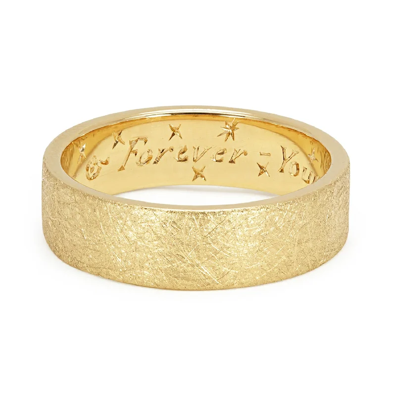Men's pinky rings with a small gemstoneYour Message, Hand Engraved