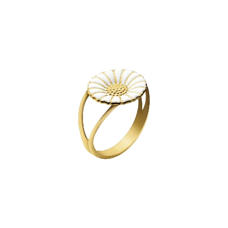 Floral - Patterned Women's Rings in 18K Yellow Gold for a Feminine LookDaisy 11 mm. Gold Plated Ring Floral - Patterned Women's Rings in 18K Yellow Gold for a Feminine LookDaisy 11 mm. Gold Plated Ring