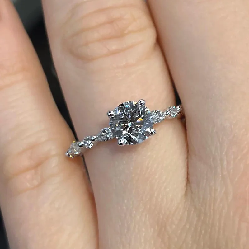 Men's Diamond Engagement Rings with Platinum Band and Halo Setting for a Luxury ProposalEden Shared Prong Lab Grown Diamond Engagement Ring Men's Diamond Engagement Rings with Platinum Band and Halo Setting for a Luxury ProposalEden Shared Prong Lab Grown Diamond Engagement Ring