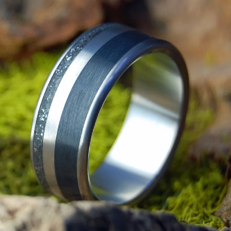 Men's multi - colored gemstone rings for a vibrant styleFamily Truck | Men's Crushed Truck Parts and Onyx Stone & Titanium Wedding Ring Men's multi - colored gemstone rings for a vibrant styleFamily Truck | Men's Crushed Truck Parts and Onyx Stone & Titanium Wedding Ring