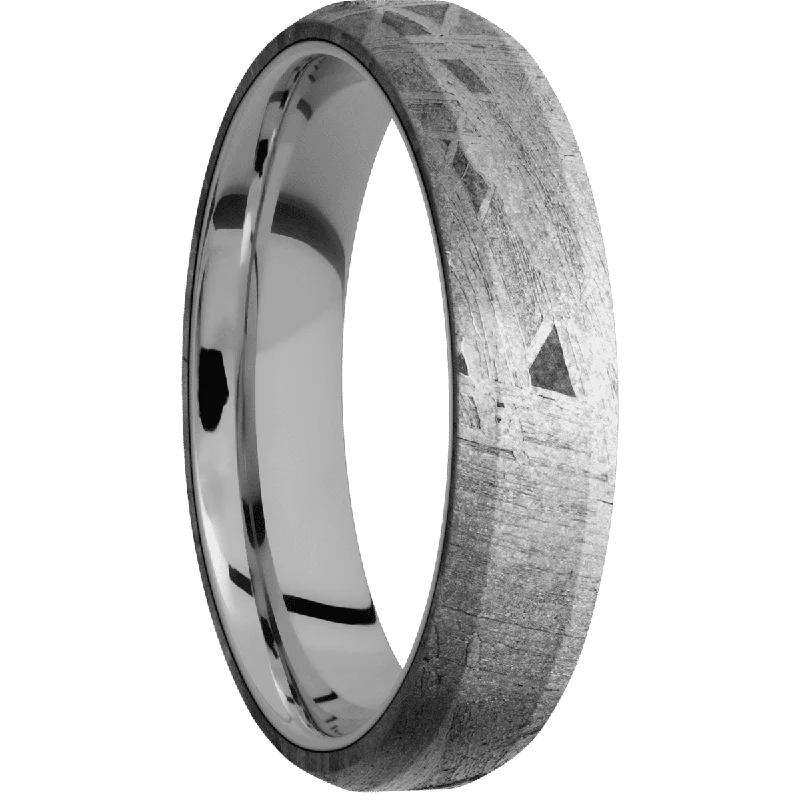 Men's glow - in - the - dark rings for a fun effectMeteorite + None Finish + Titanium Men's glow - in - the - dark rings for a fun effectMeteorite + None Finish + Titanium