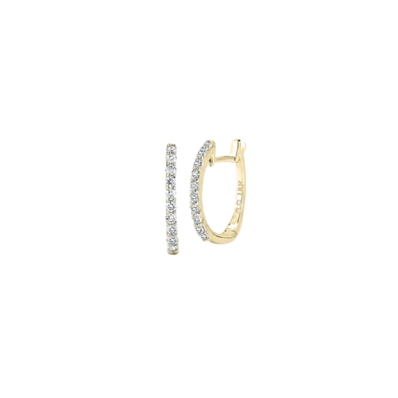 Roberto Coin Diamond Hoops