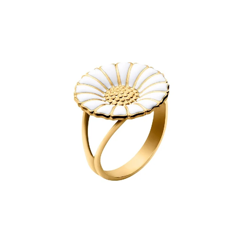 Women's 18K Gold Solitaire Diamond Ring for an Elegant Everyday LookDaisy 18 mm. Gold Plated Ring Women's 18K Gold Solitaire Diamond Ring for an Elegant Everyday LookDaisy 18 mm. Gold Plated Ring