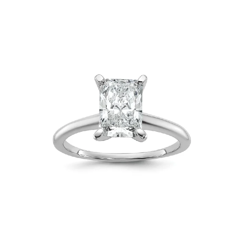 Men's Peridot Engagement Rings in 14K Gold - Filled Metal with a Micro - Pave Setting1 3/4 Carat Radiant Lab Grown Diamond Solitaire Engagement Ring in White Gold Men's Peridot Engagement Rings in 14K Gold - Filled Metal with a Micro - Pave Setting1 3/4 Carat Radiant Lab Grown Diamond Solitaire Engagement Ring in White Gold