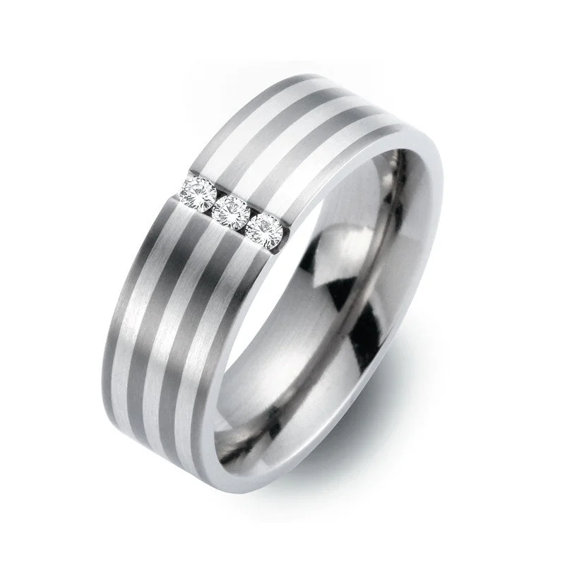 Brushed Titanium Rings with a Rustic and Textured Appeal51405-01 TeNo Titanium Ring Brushed Titanium Rings with a Rustic and Textured Appeal51405-01 TeNo Titanium Ring