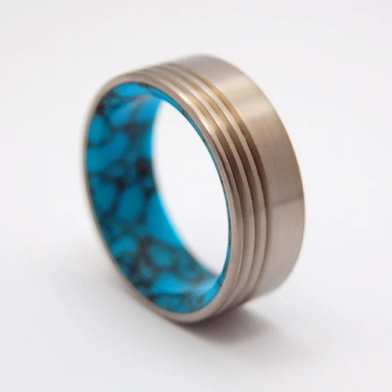 Tennis - Style Women's Rings with a Row of Round Diamonds in PlatinumLake Baikal Concerto | Men's Turquoise & Titanium Wedding Ring Tennis - Style Women's Rings with a Row of Round Diamonds in PlatinumLake Baikal Concerto | Men's Turquoise & Titanium Wedding Ring