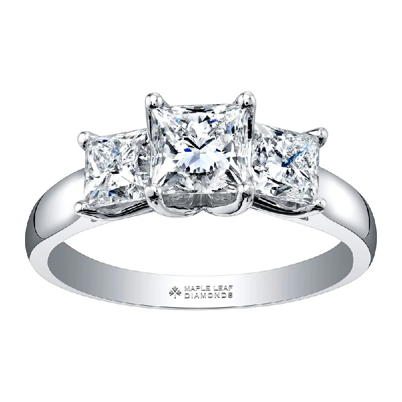 Anniversary rings with a diamond - and - amethyst combinationCanadian Princess Cut Three-Stone Diamond Ring Anniversary rings with a diamond - and - amethyst combinationCanadian Princess Cut Three-Stone Diamond Ring