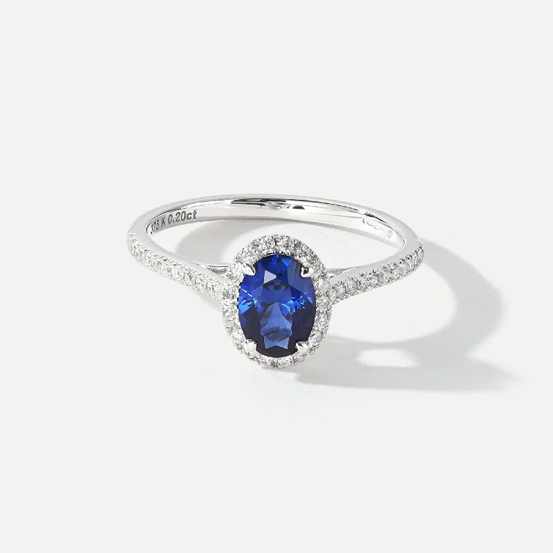 Open - Band Fashion Rings in Sterling Silver with Gemstone InlaysRosalind | 9ct White Gold 0.20ct tw Lab Grown Diamond and Created Sapphire Ring Open - Band Fashion Rings in Sterling Silver with Gemstone InlaysRosalind | 9ct White Gold 0.20ct tw Lab Grown Diamond and Created Sapphire Ring