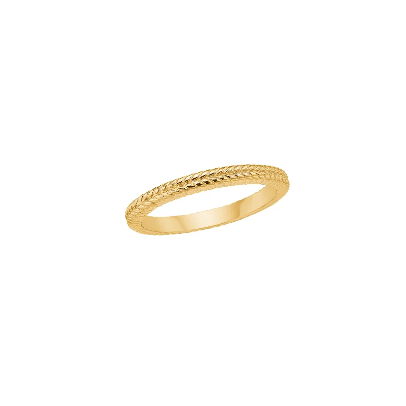 Magnetic Clasp Women's Rings for Easy Wearing and Removal18K Gold Plated Ring w. Herringbone details Magnetic Clasp Women's Rings for Easy Wearing and Removal18K Gold Plated Ring w. Herringbone details