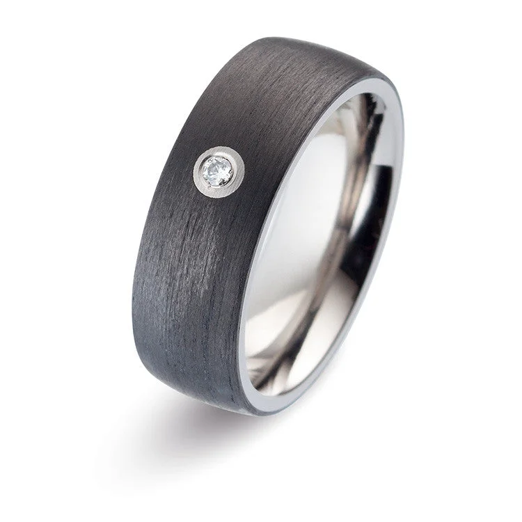 Military - Inspired Titanium Rings with a Dog Tag - Style Charm52483-02 TeNo Titanium Ring Military - Inspired Titanium Rings with a Dog Tag - Style Charm52483-02 TeNo Titanium Ring