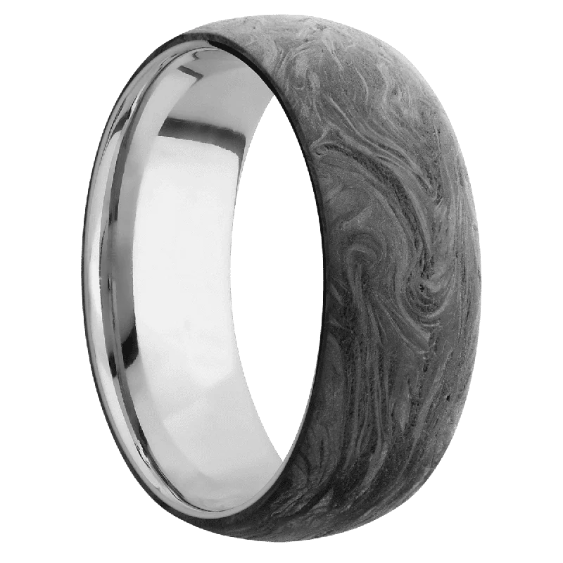 Men's waterproof rings for water - based activitiesForged Carbon Fiber + None Finish + Titanium Men's waterproof rings for water - based activitiesForged Carbon Fiber + None Finish + Titanium