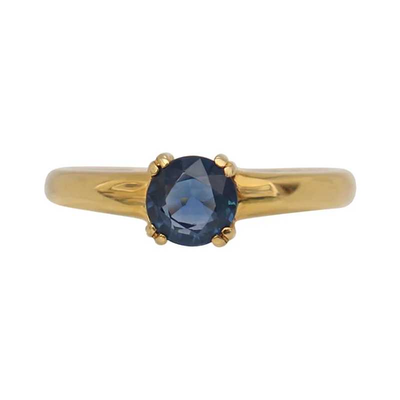 Adjustable Ring Sizes for Women's Rings in Stainless SteelBlue Sapphire Solitaire 18 kt Ring with Sophistication Adjustable Ring Sizes for Women's Rings in Stainless SteelBlue Sapphire Solitaire 18 kt Ring with Sophistication