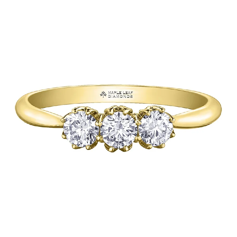 Anniversary rings with a diamond - and - mother - of - pearl combinationEternal Flames Canadian Diamond Trinity Ring Anniversary rings with a diamond - and - mother - of - pearl combinationEternal Flames Canadian Diamond Trinity Ring