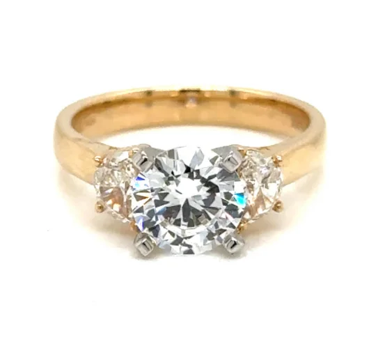 Men's Tanzanite Engagement Rings in Palladium with a Three - Stone Arrangement14K Yellow Gold 0.47cttw SI G-H Diamond Semi-Mount Ring by Rego Men's Tanzanite Engagement Rings in Palladium with a Three - Stone Arrangement14K Yellow Gold 0.47cttw SI G-H Diamond Semi-Mount Ring by Rego